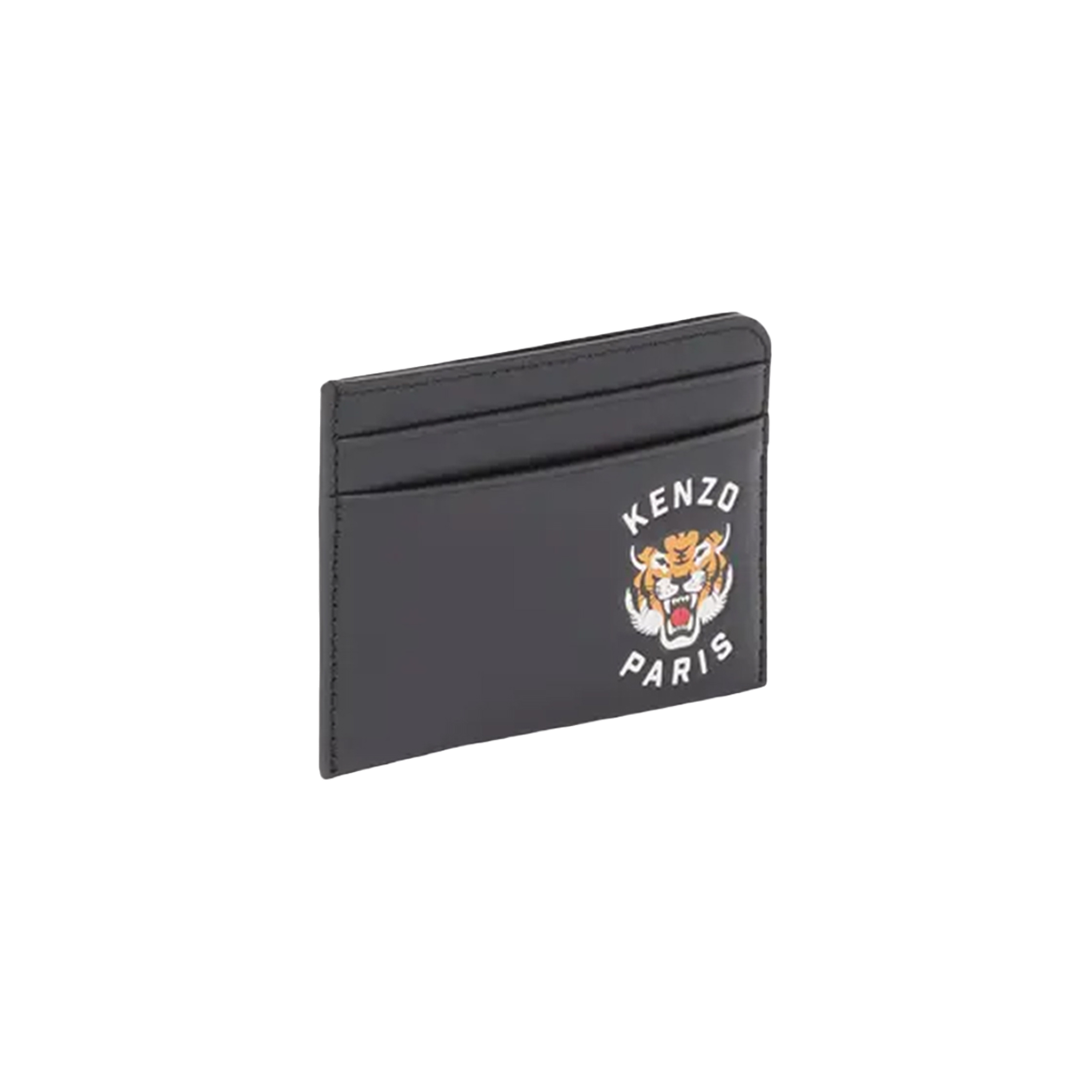KM4DWA1KZ01BK Kenzo Varsity Leather Card Holder Black - 24FW