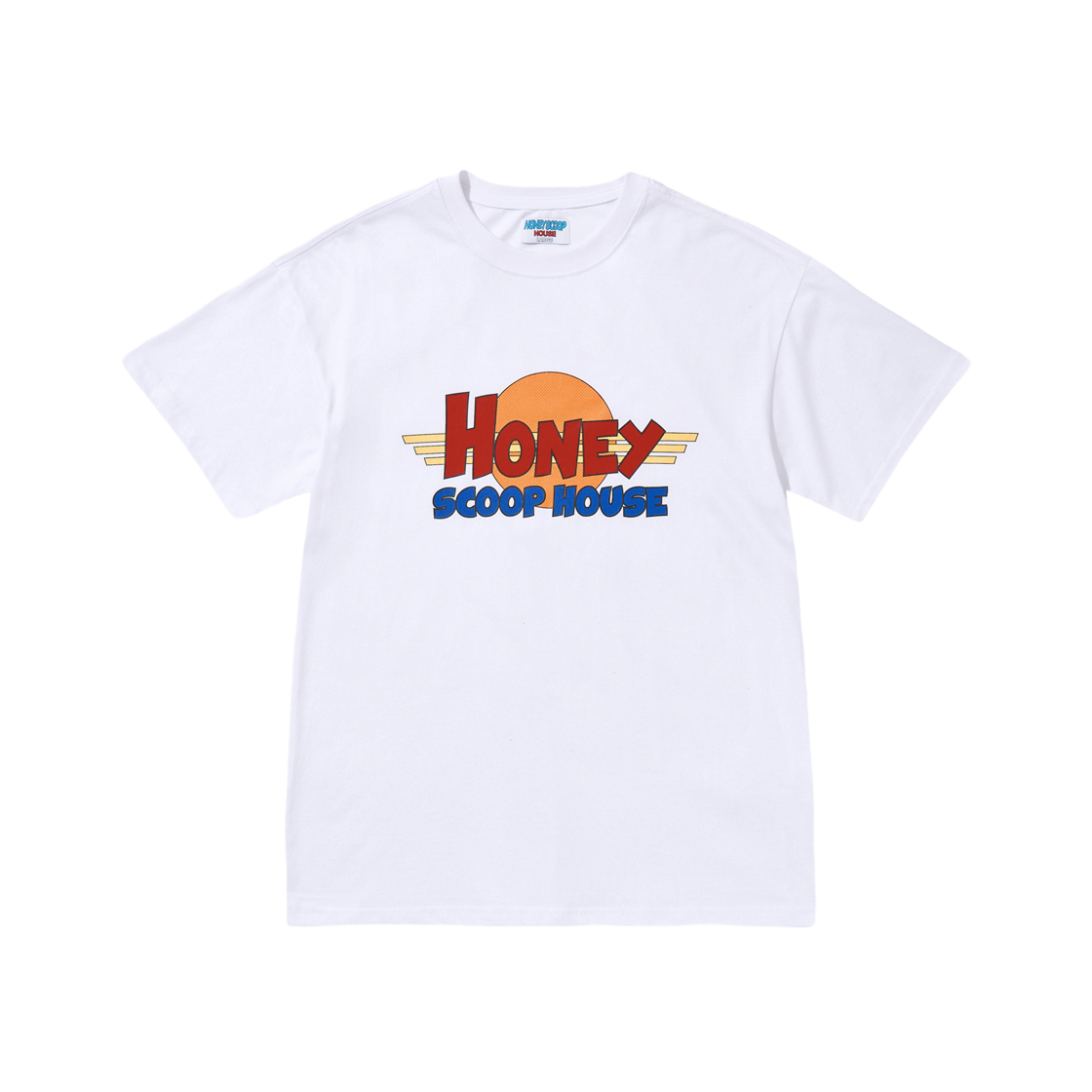 HSH24TS105WH Honey Scoop House S Wing Logo T-Shirt White - 대표 이미지 #1