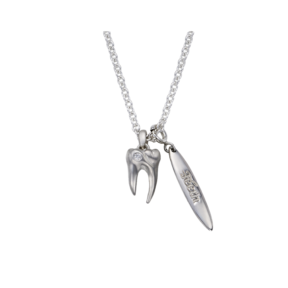 TEETH-N062 Teeth Tooth Gem Diamond Matte