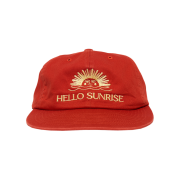 Hello Sunrise Washed OG Logo 6panel Cap_Burnt Orange