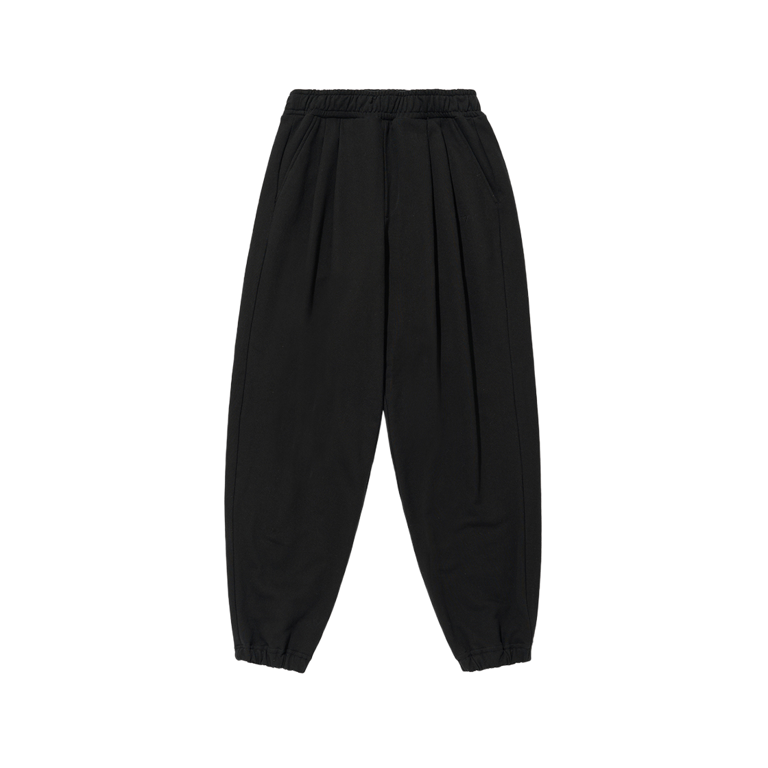 BR003LWT0001C01 BY RANG Cotton Logo Relaxed Pants Black