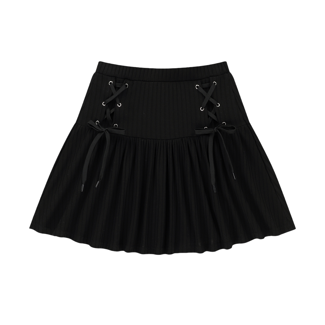24NNSSBSKF001BK NIIER NOR Lace-Up Ballet Skirt Black
