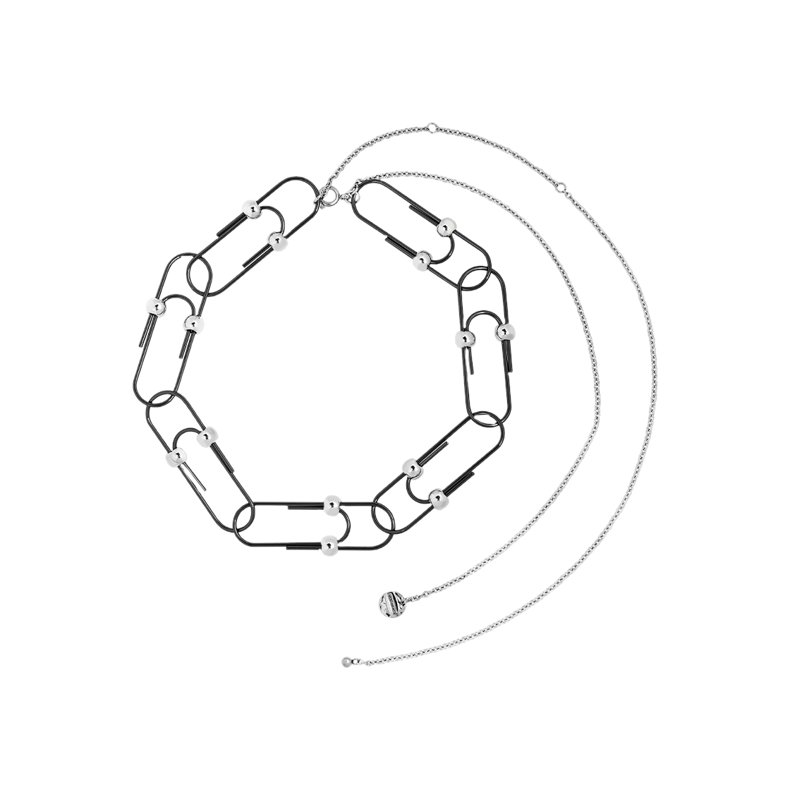 센티멍 넘버 358 네클리스 블랙(Sentiments No.358 Necklace Black) - 1