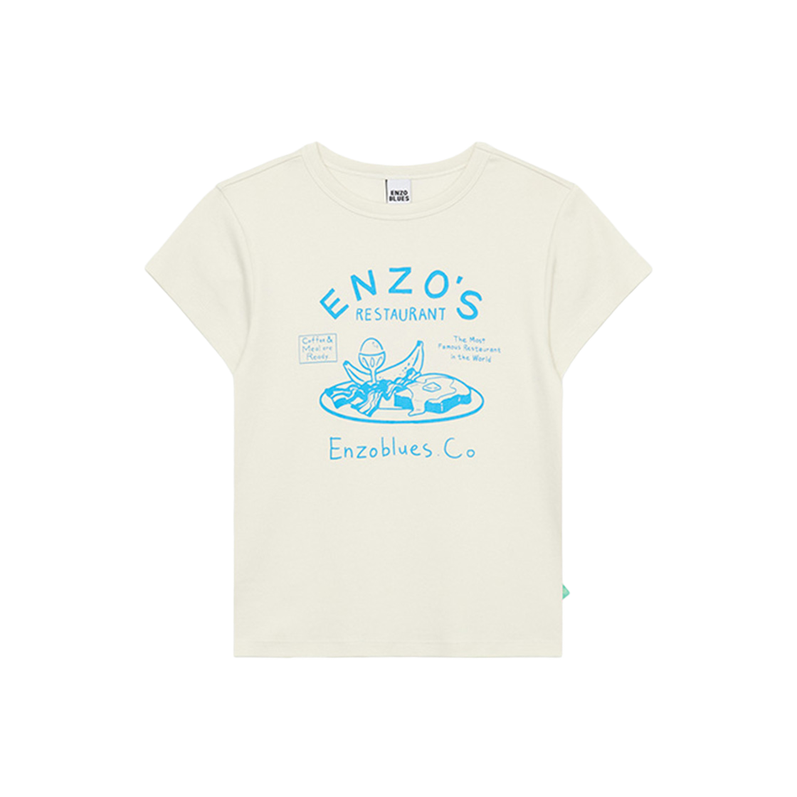 【enzoblues】(韓国) BRUNCH T-Shirt Ivory ラウンド Tシャツ enzoblues】(韓国) BRUNCH T-Shirt Ivory ラウンド Tシャツ