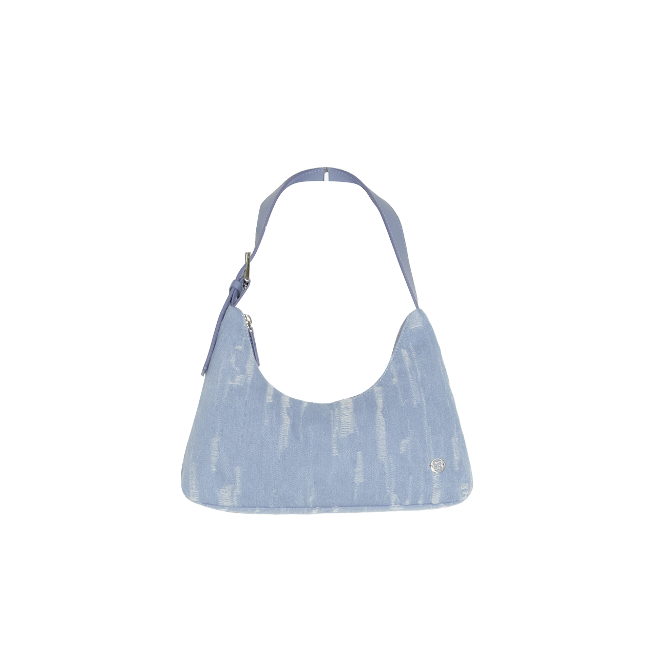엔오르 우먼 프린지 하프문 백 블루(Enor Women Fringe Halfmoon Bag Blue)
