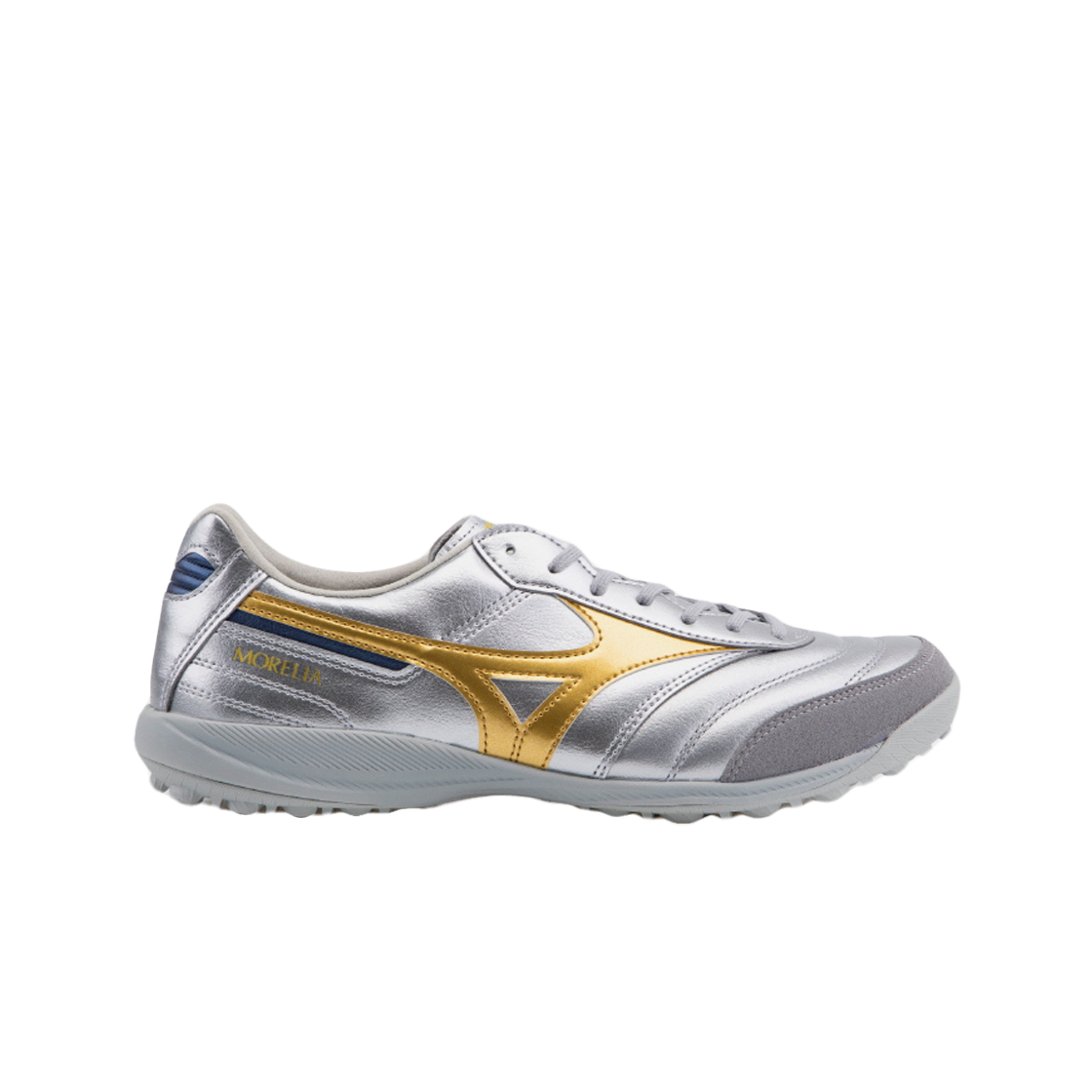 미즈노 모렐리아 살라 엘리트 TF 갤럭시 실버 골드(Mizuno Morelia Sala Elite TF Galaxy Silver Gold)