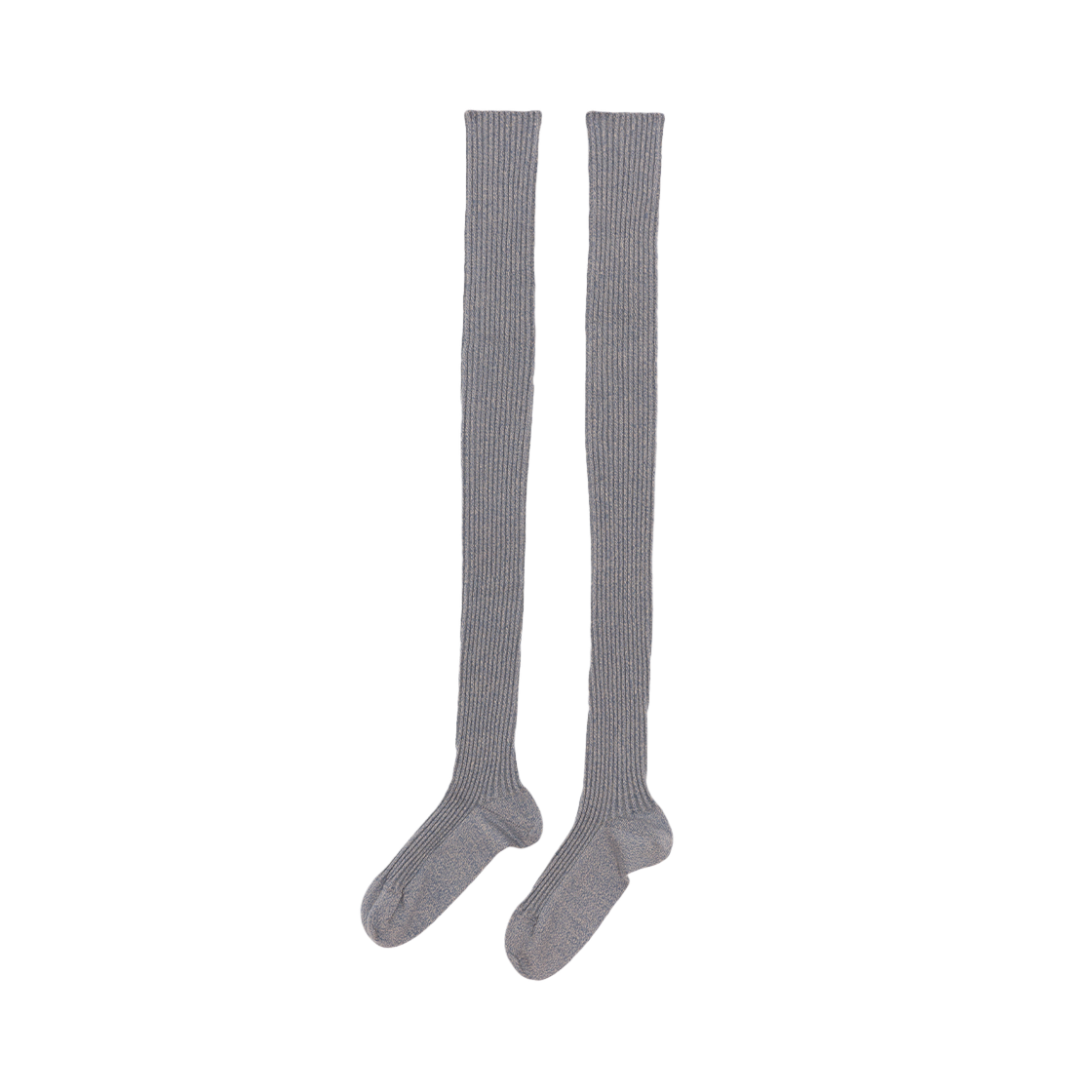 베이스레인지 우먼 오버니삭스 그레이 멜란지 - 24FW(Baserange Women Overknee Socks Grey Melange - 24FW)