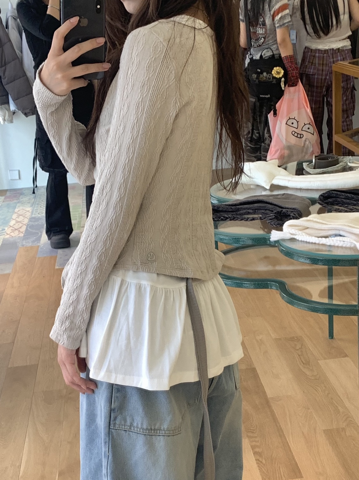 Coyseio 2Way Longsleeves Sand 착용 스타일 - 2