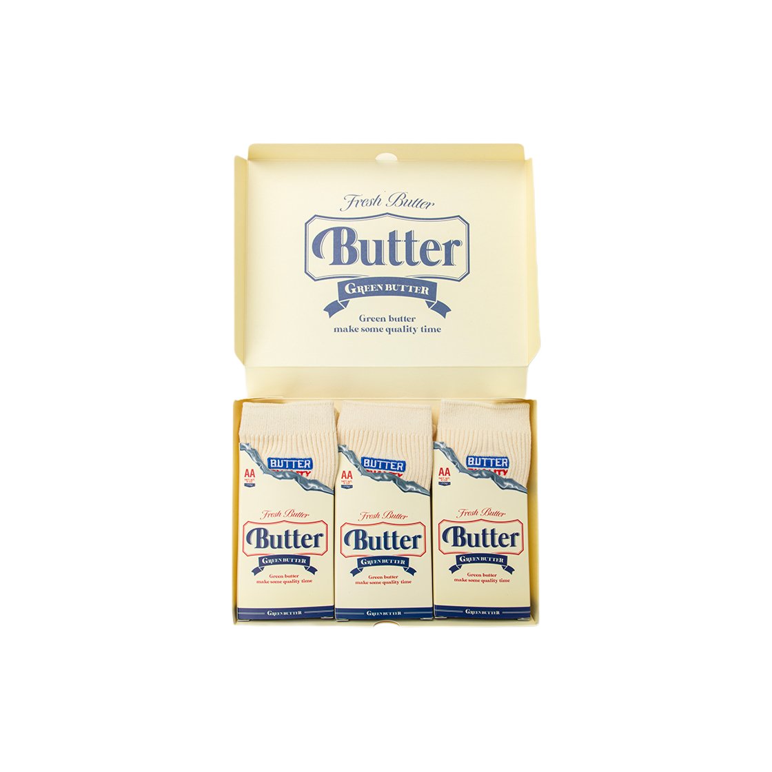 그린버터 3팩 롱 삭스 초이스 패키지(Greenbutter 3PACK Long Socks Choice Package)