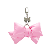 Bloomingtale Padded Ribbon Keyring Glossy Pink