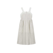 FLETTA 87 Lace Satin Dress Light Khaki