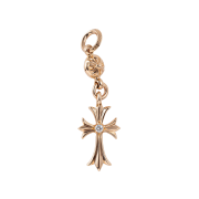 Hansroom Chrome Hearts 22K One Ball Tiny Cross Charm Dia
