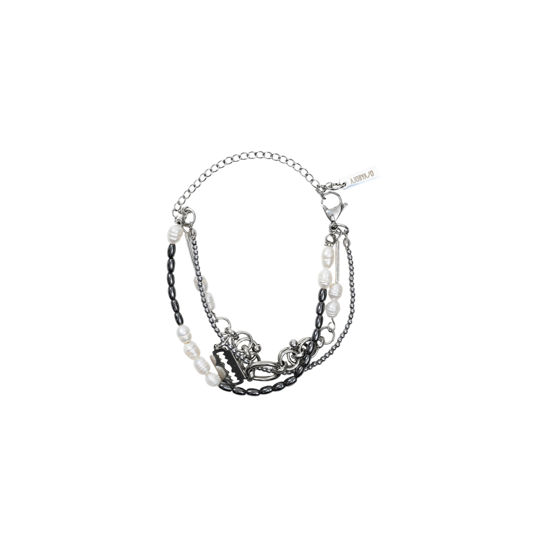 PB242AC006SI Ajobyajo PBA White Pearl Bracelet Silver