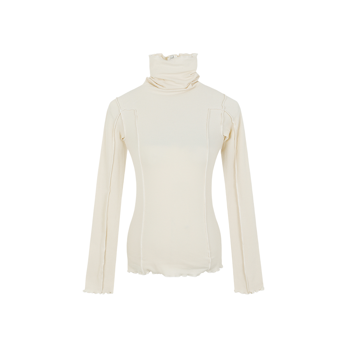 KW4CTSLBR22WT Baserange Women Omato Turtleneck Off White - 24FW