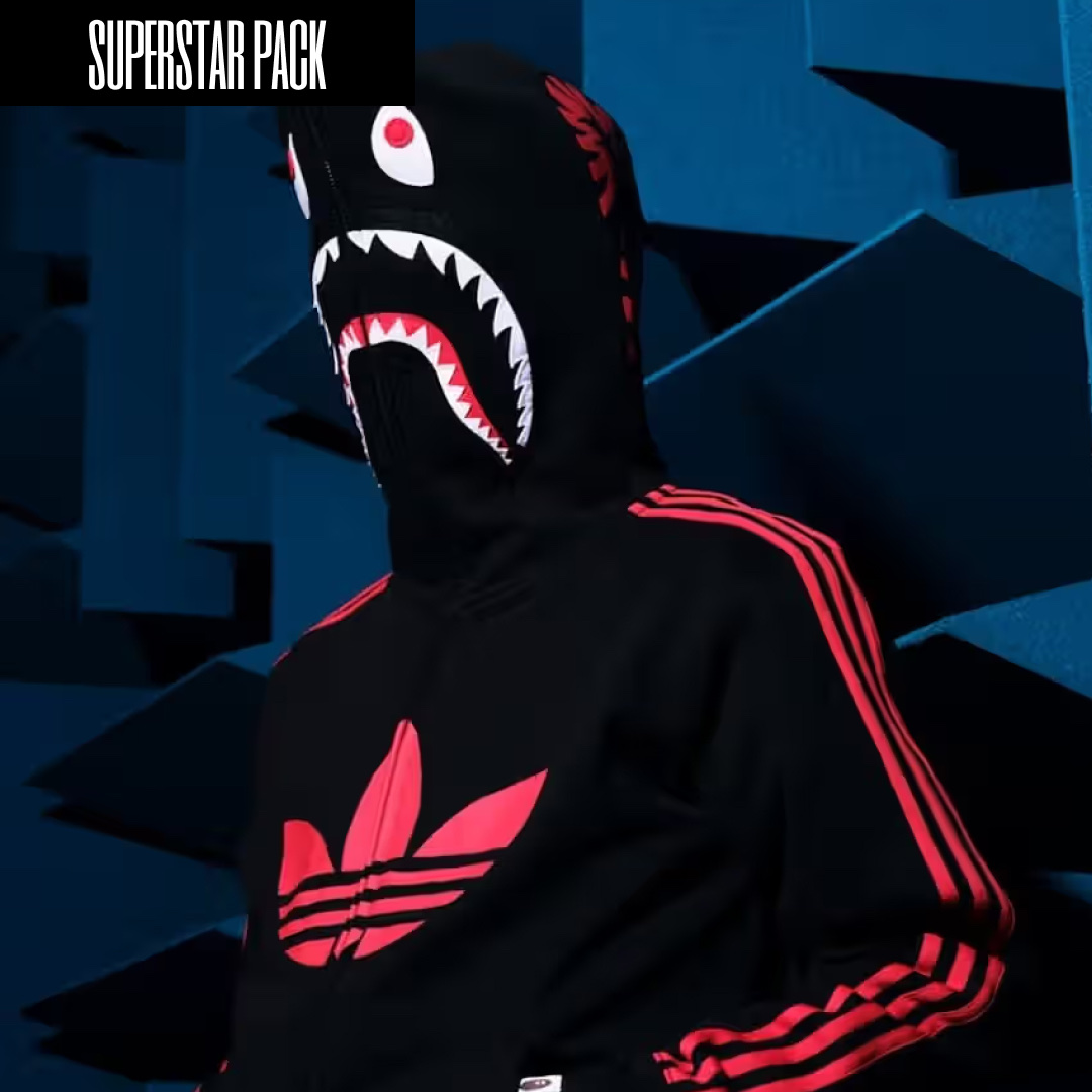 Adidas x BAPE Allover Print Track Top Black - KR Sizing, Adidas x BAPE Allover Print Track Top Blue - KR Sizing μ°©μ© μ€νμΌ - 4