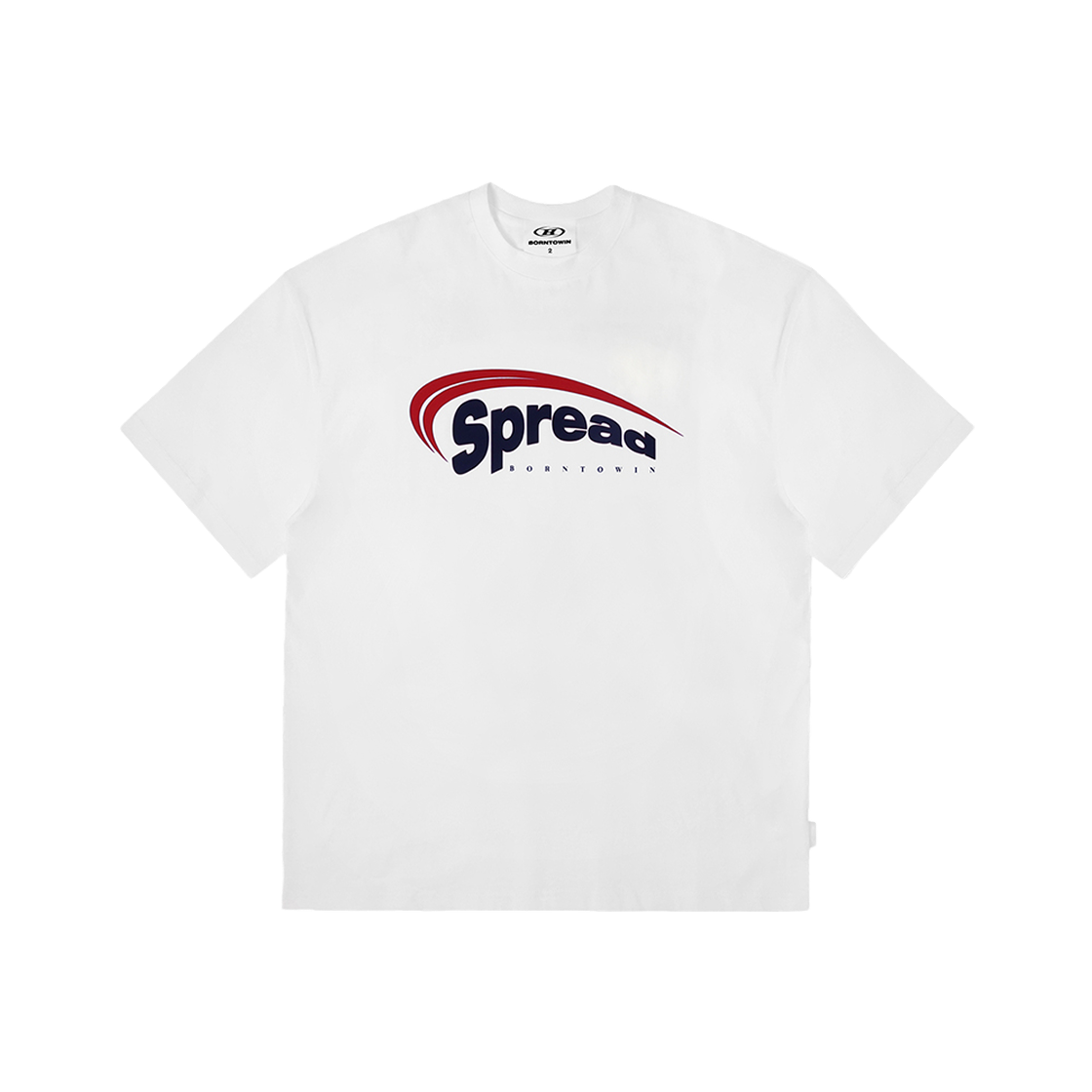 본투윈 스프레드 티셔츠 화이트
