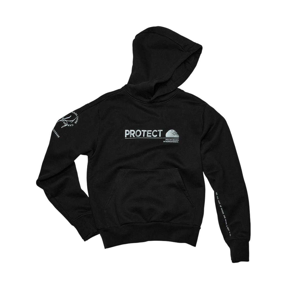 Q245AMTN01BKN Canada Goose PBI Hoodie Onyx Black Noir Onyx