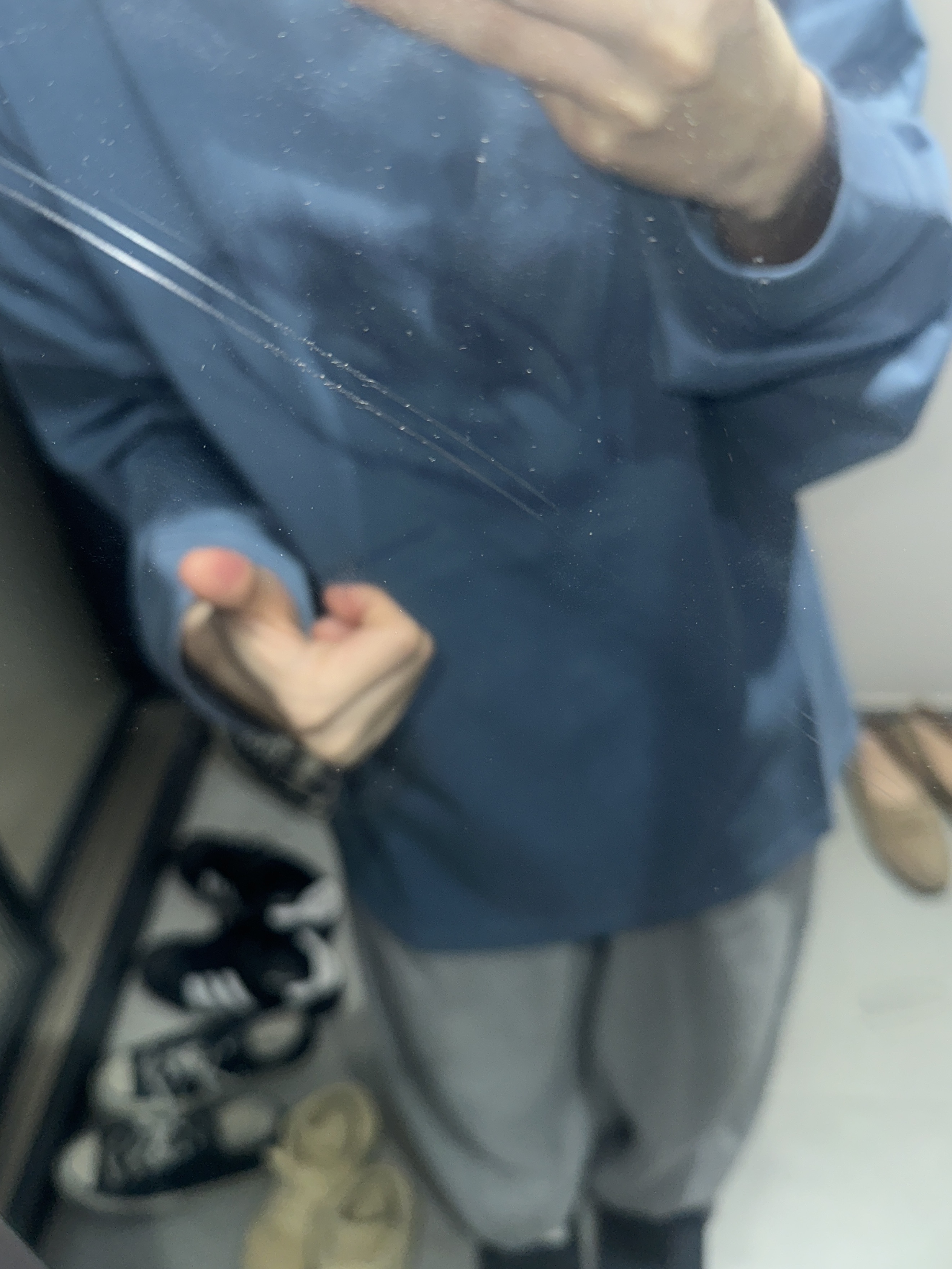 Sansan Gear Sunset Long Sleeves Steel Blue - 24SS 착용 스타일
