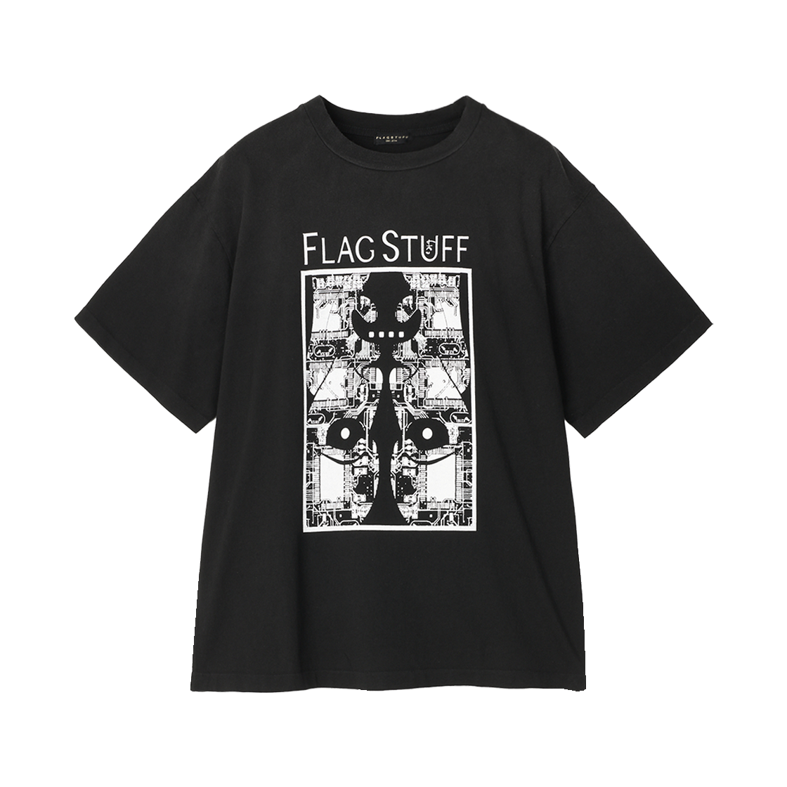 KM5BTSSFF07BK Flagstuff Face Tee Black - 25SS