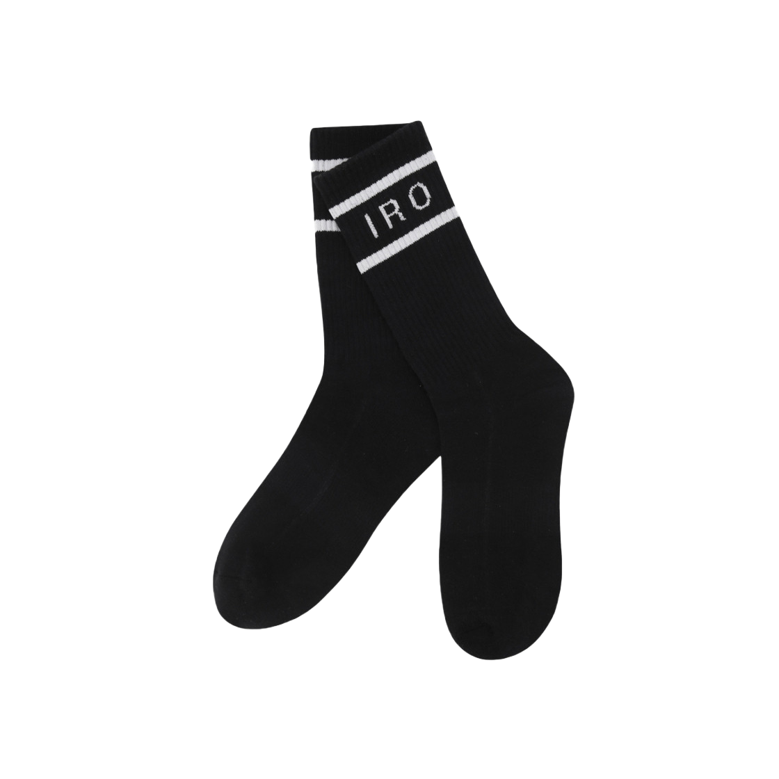 IXLAX24224BKX Iro Club De Paris Edition Logo Socks Black
