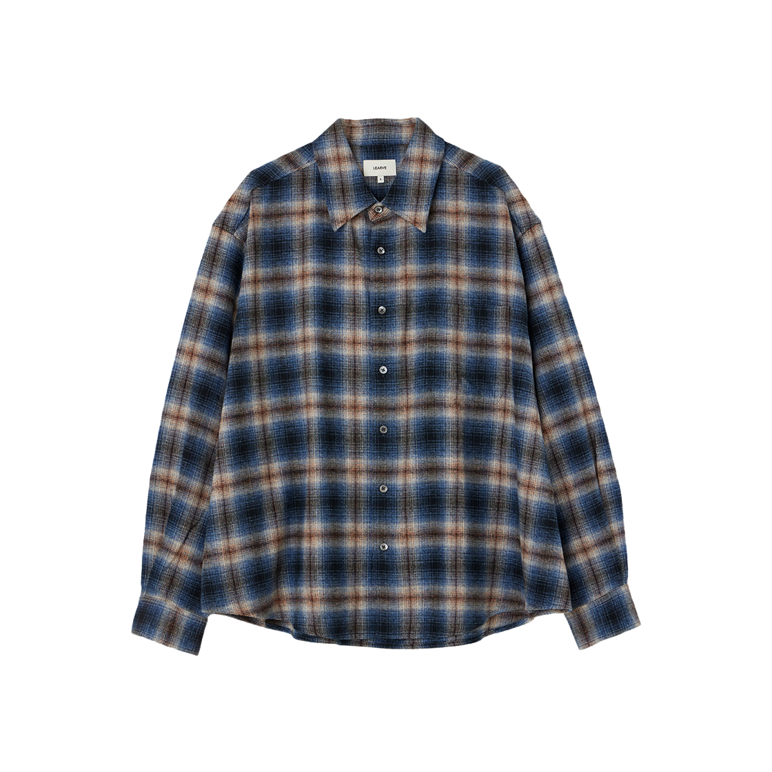 르아브 시바야 맥시대디 체크 셔츠 인디안블루(LEARVE Shibaya Maxi Check Shirts Indian Blue)