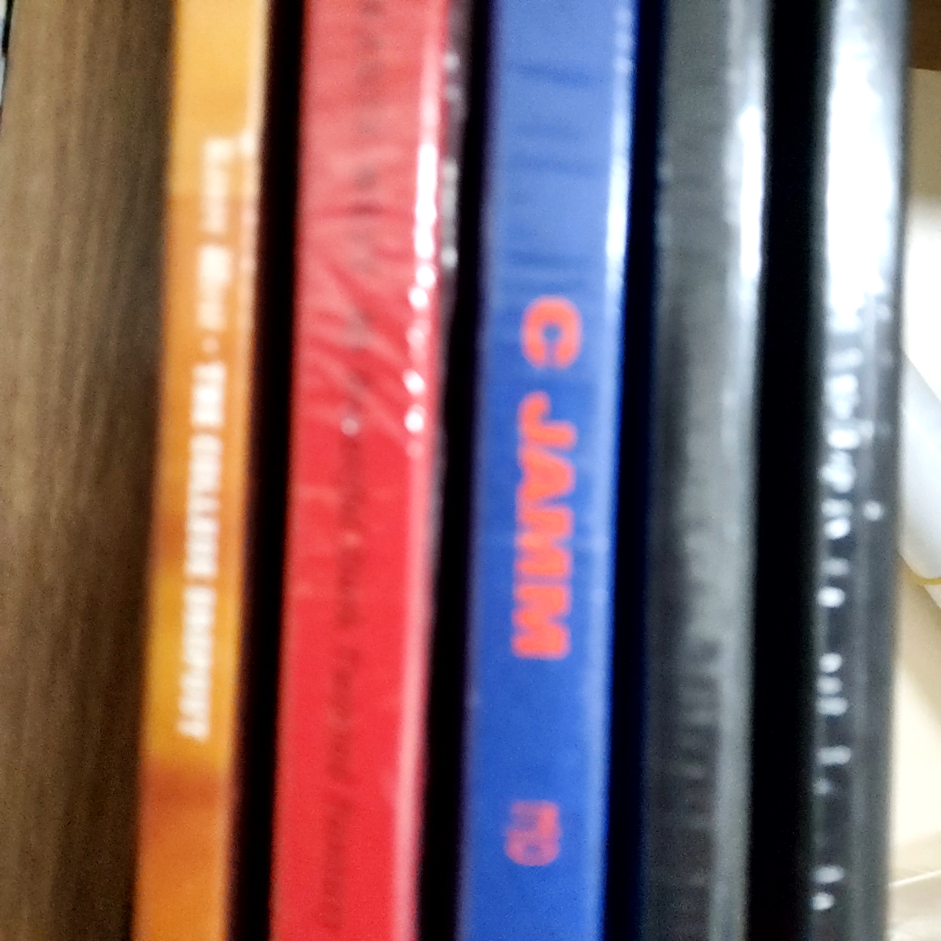 C JAMM 1st Mini Album Keung LP Limited Edition Orange Red Marbled 착용 스타일