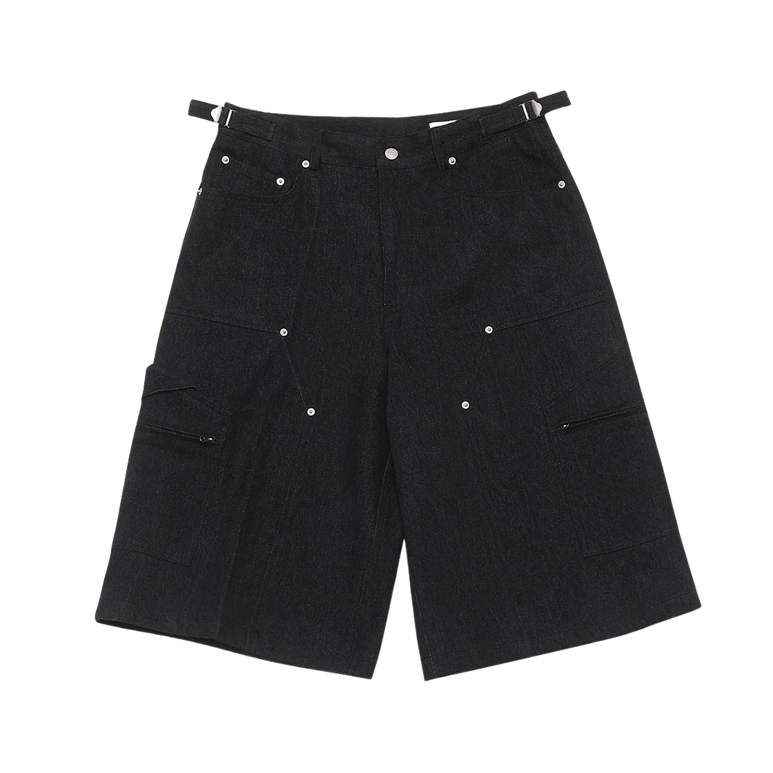 VB205 Haleine Carpenter Cargo Bermuda Shorts Black (VB205) - 대표 이미지 #1