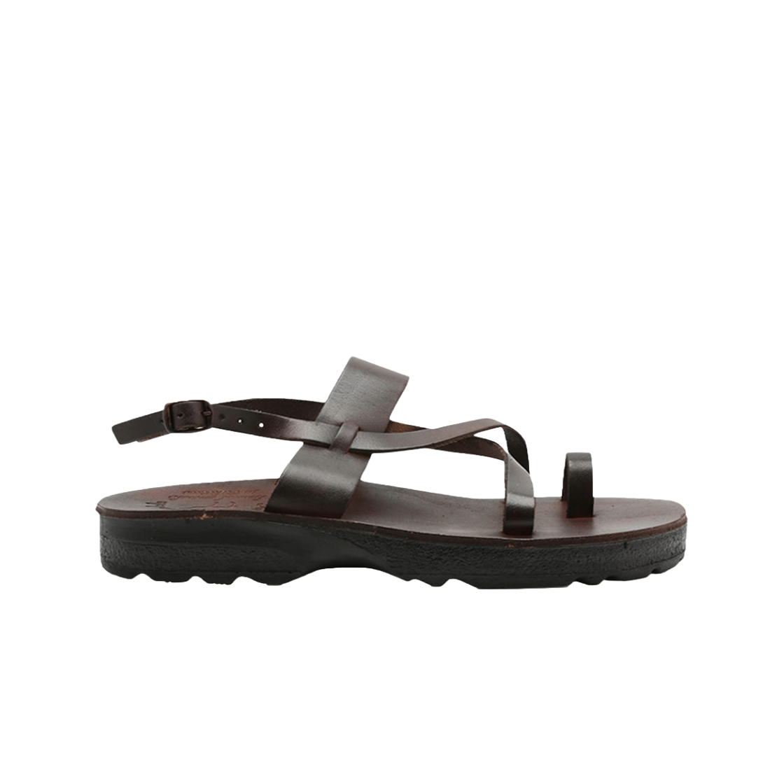 Jerusalem Sandals｜SLIPPERS (NO.519 BETHANY BROWN) Bethany - Women's Brown Leather Cross Strap Sandal