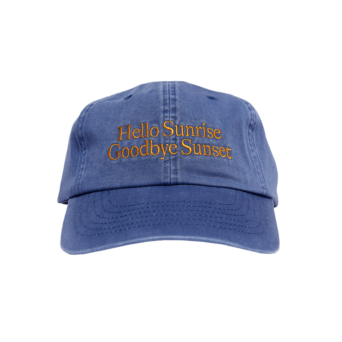 헬로선라이즈 클래식 타이포 로고 볼캡 오션블루