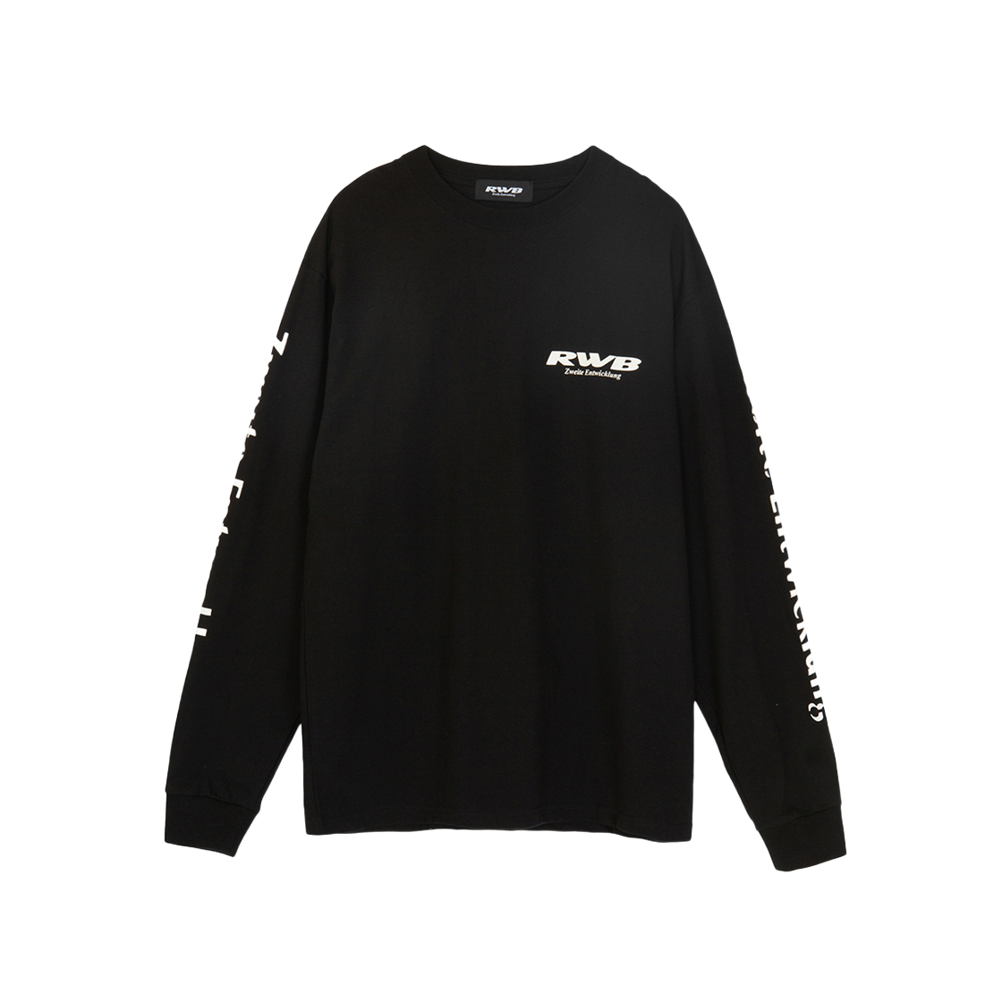 알더블유비 즈와이트 롱 슬리브 티셔츠 블랙(RWB Zweite LS Tee Black)