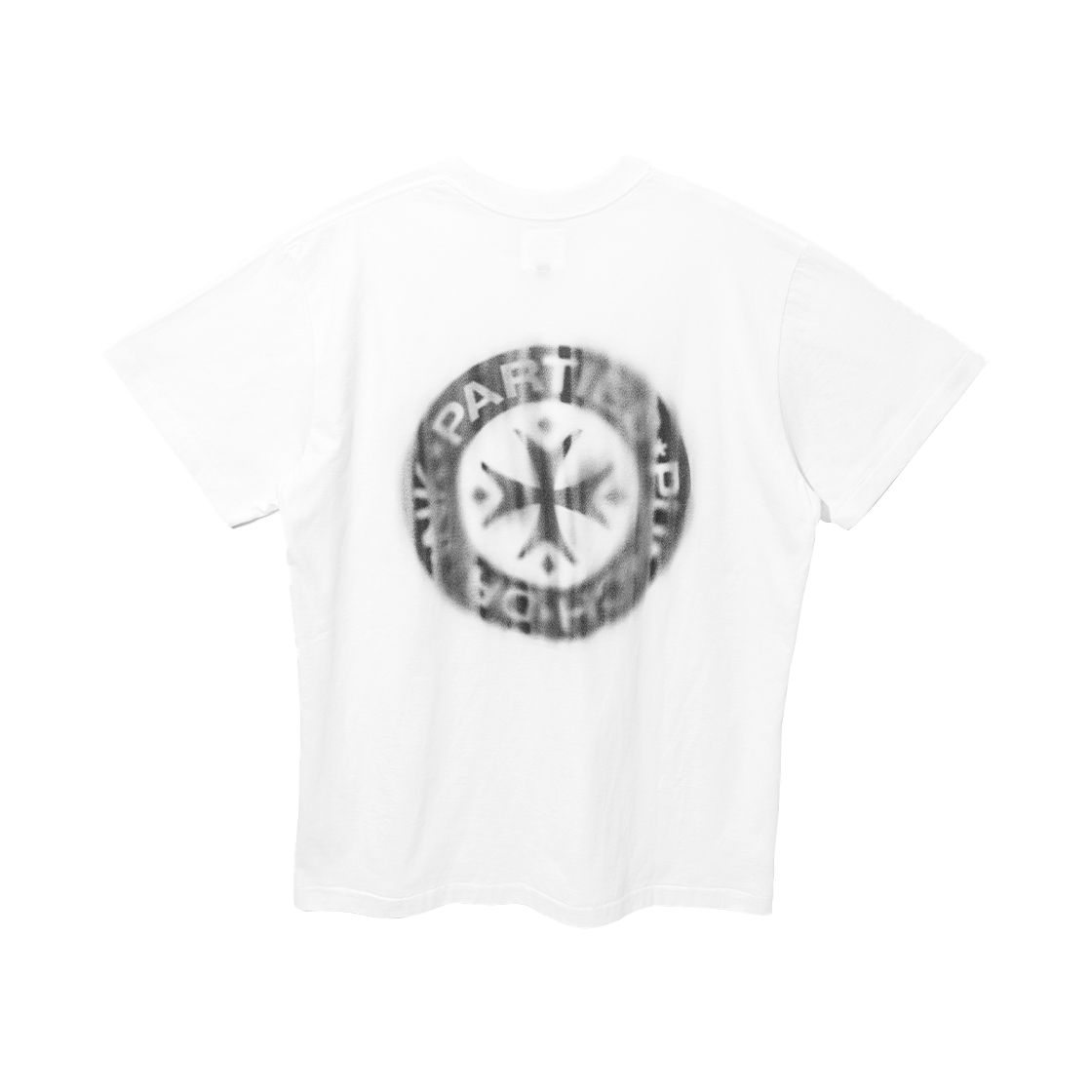 PDPRT08WH Punch Drunk Parties Veiled  Logo Narrow Tee WHITE - 대표 이미지 #1