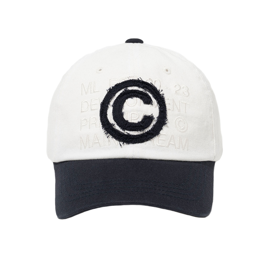 밀로 아카이브 코어 하프 볼 캡 화이트 네이비