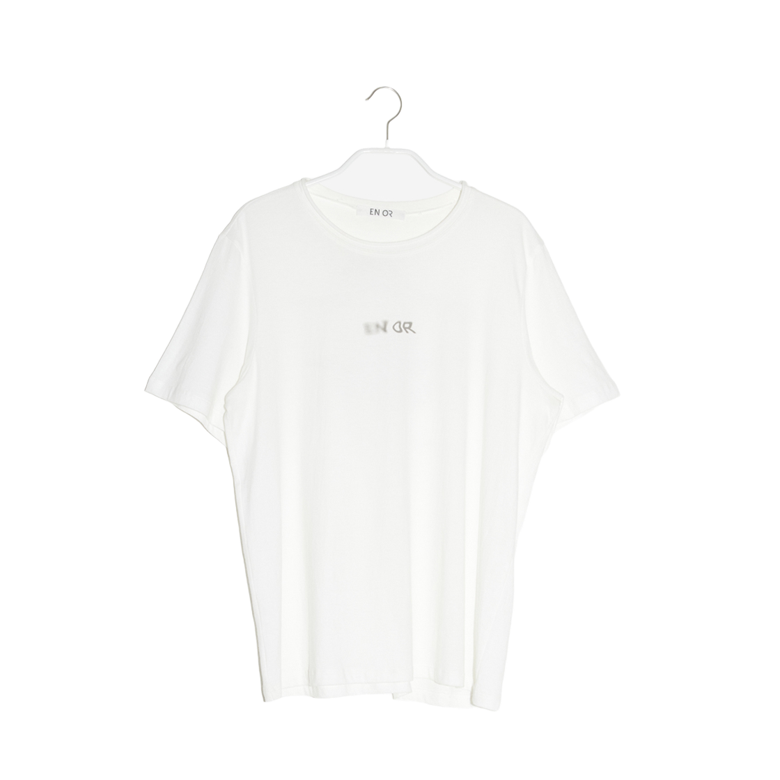 BDSUTS004WH En Or Women Fade Enor Cotton T Shirts White - 대표 이미지 #1