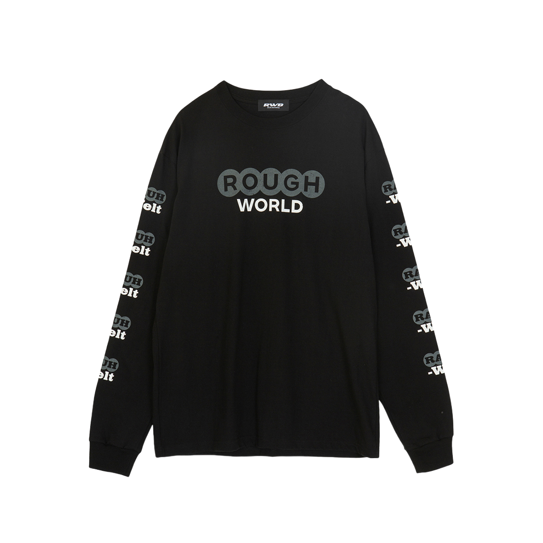알더블유비 러프 월드 롱 슬리브 티셔츠 블랙(RWB Rough World LS Tee Black)