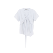 Gyeong Layered Wrap Tee White