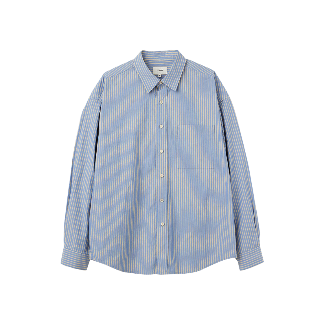 르아브 시바야 오가닉 블루 스트라이프 셔츠(LEARVE Shibaya Organic Blue Striped Shirts)