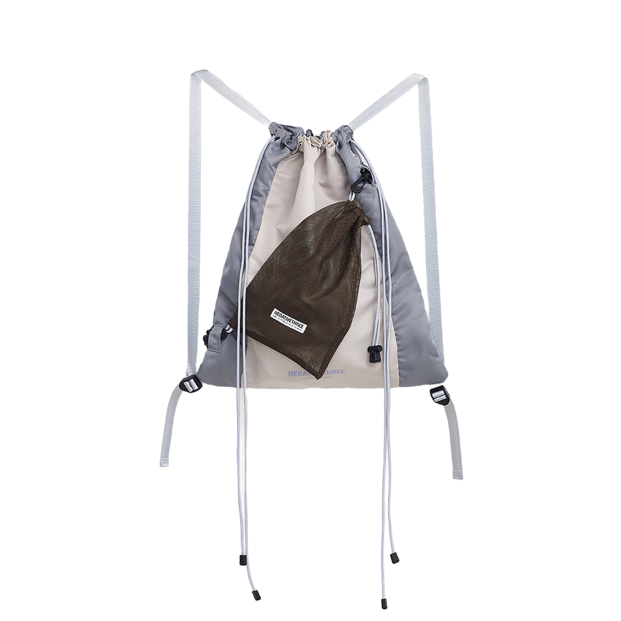 [6% 적립] 네거티브쓰리 카배스탠 짐 색 핑크 베이지([6% 적립] NegativeThree Cabestan Gym Sack Pink Beige)