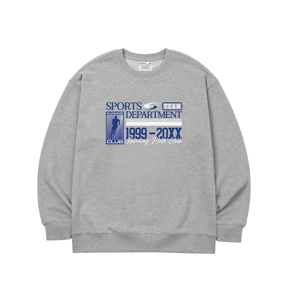 스포츠뎁트 R.M.C 애슬레틱 맨투맨 멜란지 그레이(Sports Dept R.M.C Athletic Sweatshirt Melange Grey)