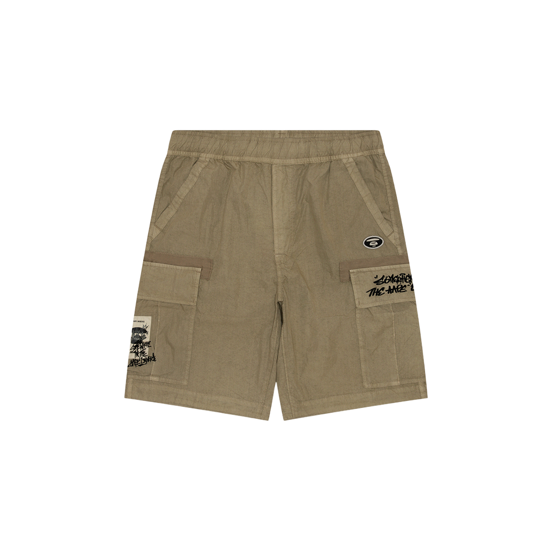 KM4CPASAP46BG AAPE Woven Short Pants Beige