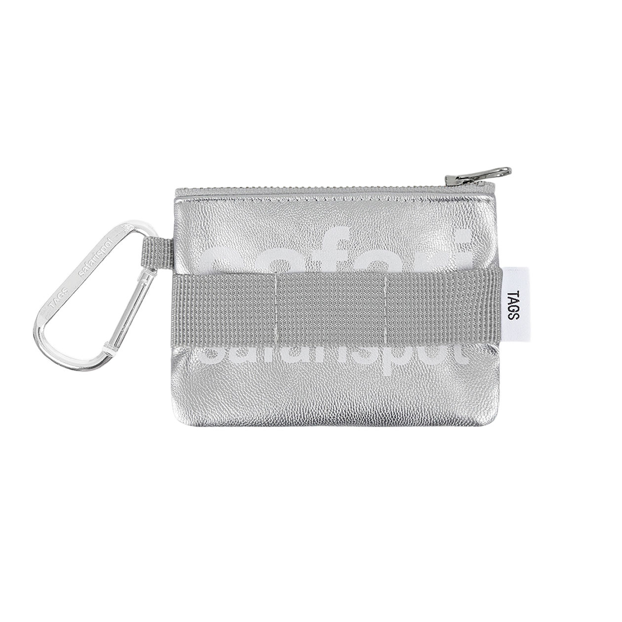 [KREAM 단독] 사파리스팟 베이직 사파리 키링 카드 월렛 실버([KREAM 단독] Safarispot Basic Safari Keyring Card Wallet Sliver)