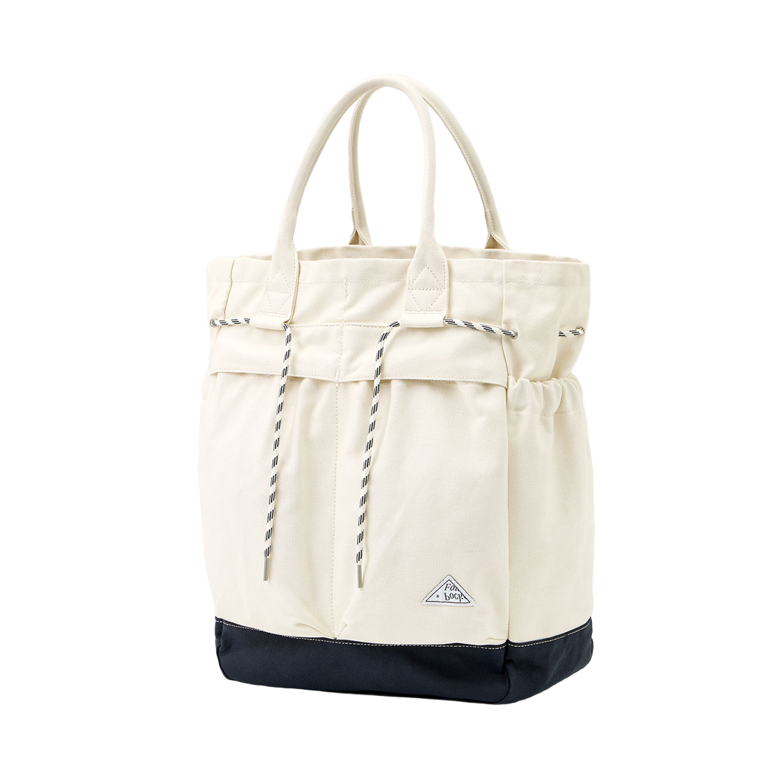 파운드 포켓 플레이트 캔버스 백 블루