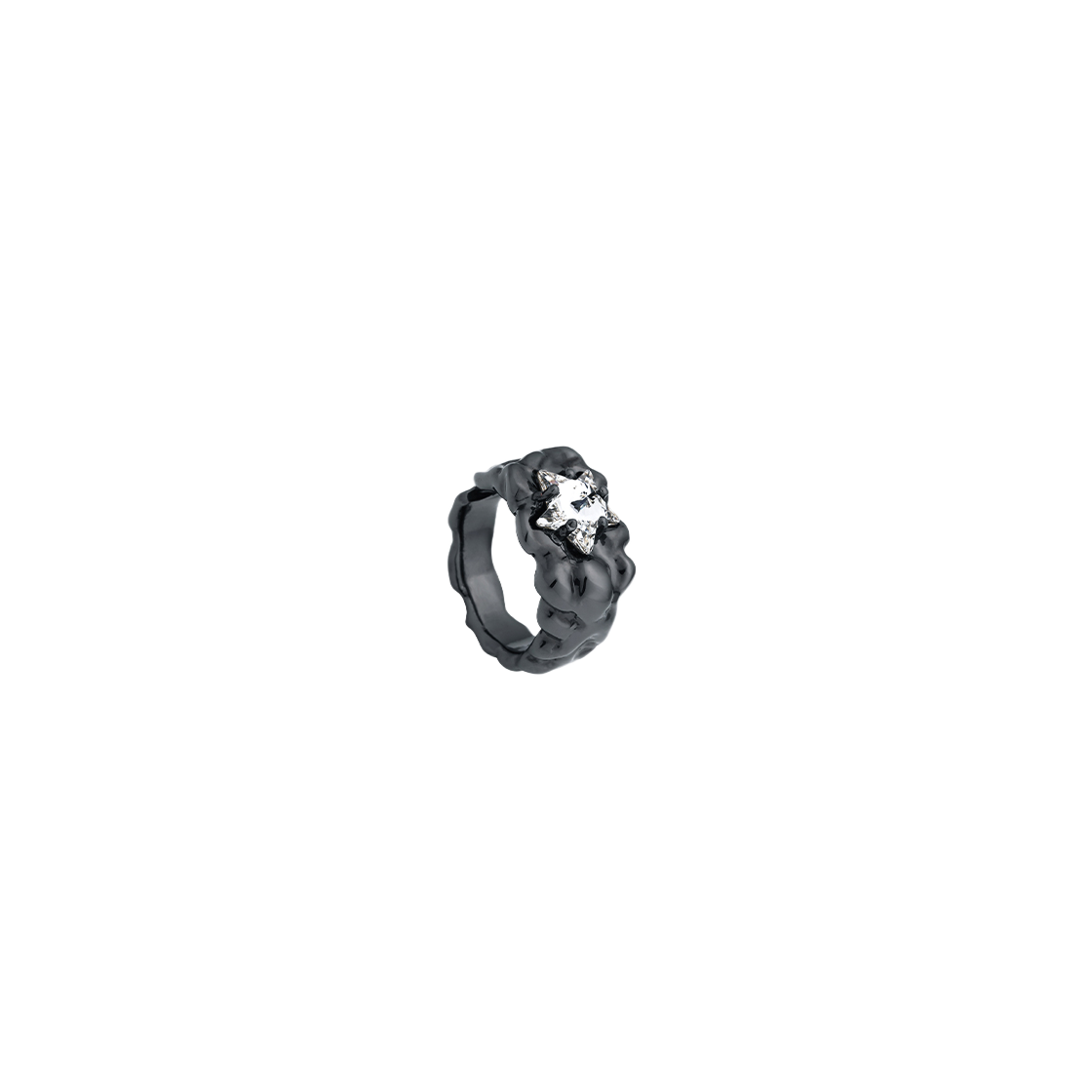 센티멍 넘버 316 지오메트리 스타 이어커프 블랙(Sentiments No.316 Geometry Star Earcuff Black) - 1