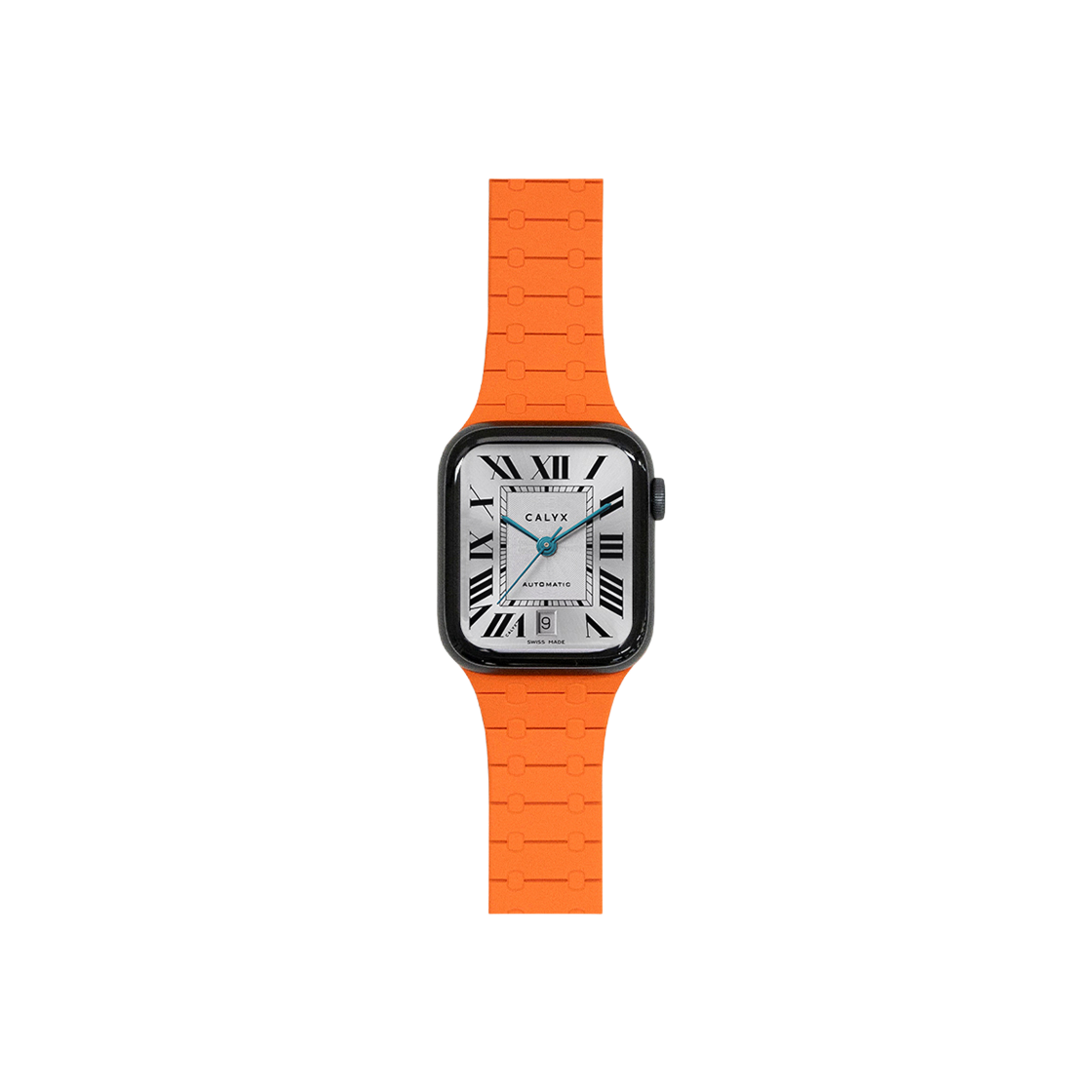 캘릭스 애플워치 38/40/41/42(10세대)mm 실리콘 마그네틱 스트랩 미드나잇 오렌지(CALYX Apple Watch 38/40/41/42(10th)mm Silicone Magnetic Strap Midnight Orange)