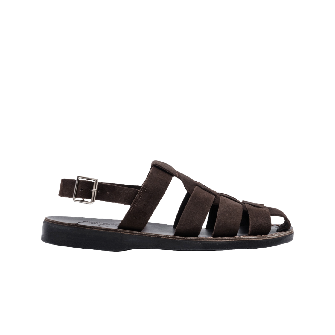 JS-1041S-BR Jerusalem Sandals No.1041 Michael Brown Suede