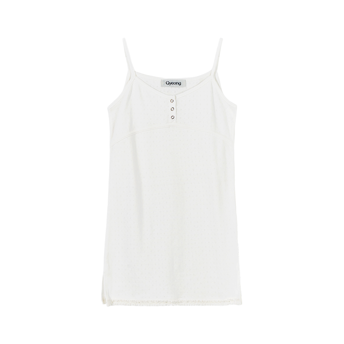 GY42SL001WH Gyeong Lace Long Sleeveless White