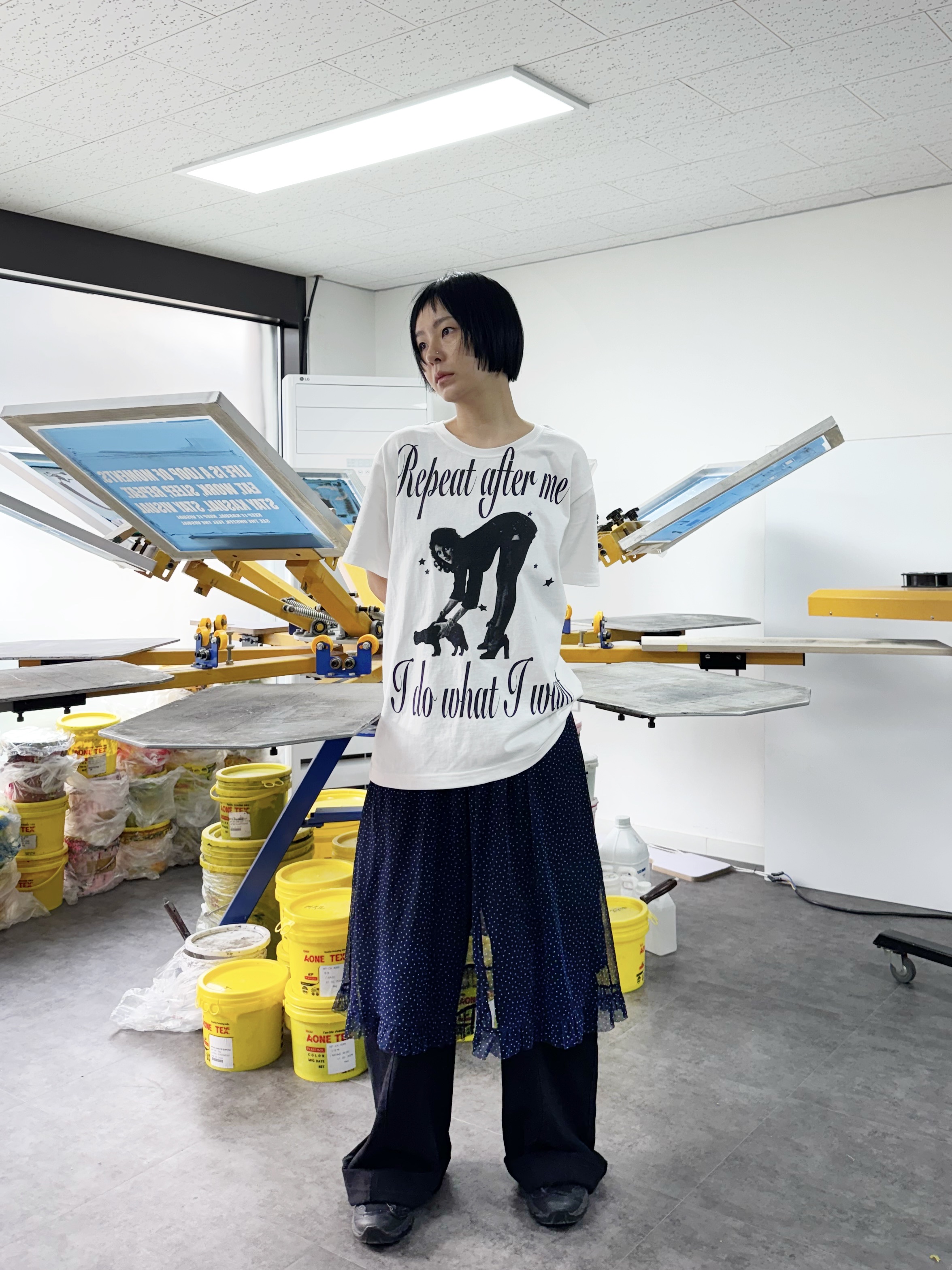 Kasual Manual After T-Shirts White, Salomon XT-6 ADV Black 착용 스타일