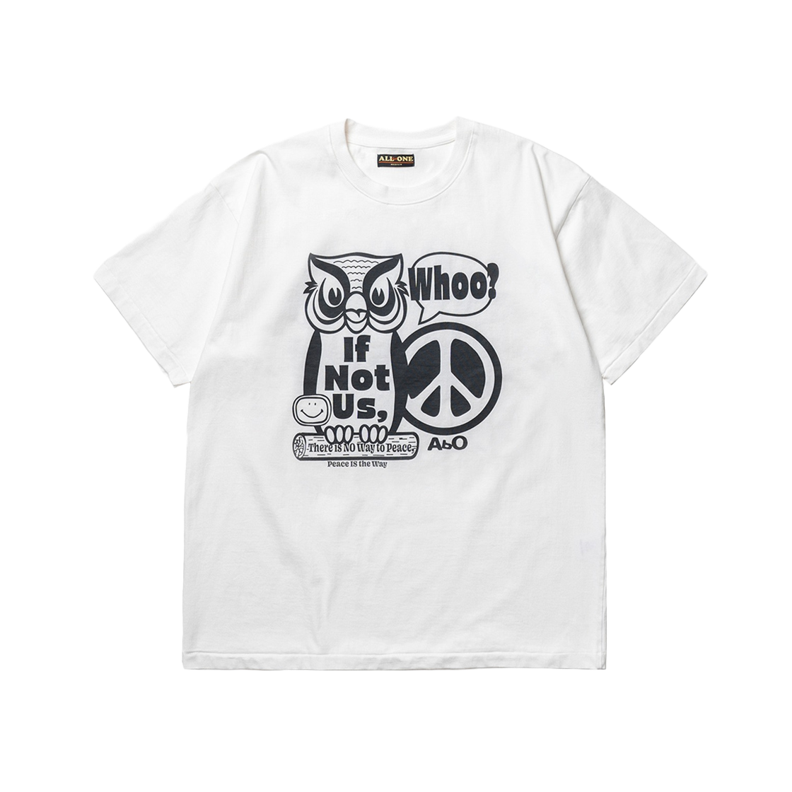 에이비오 피스 티셔츠 화이트(ABO Peace T-Shirt White)
