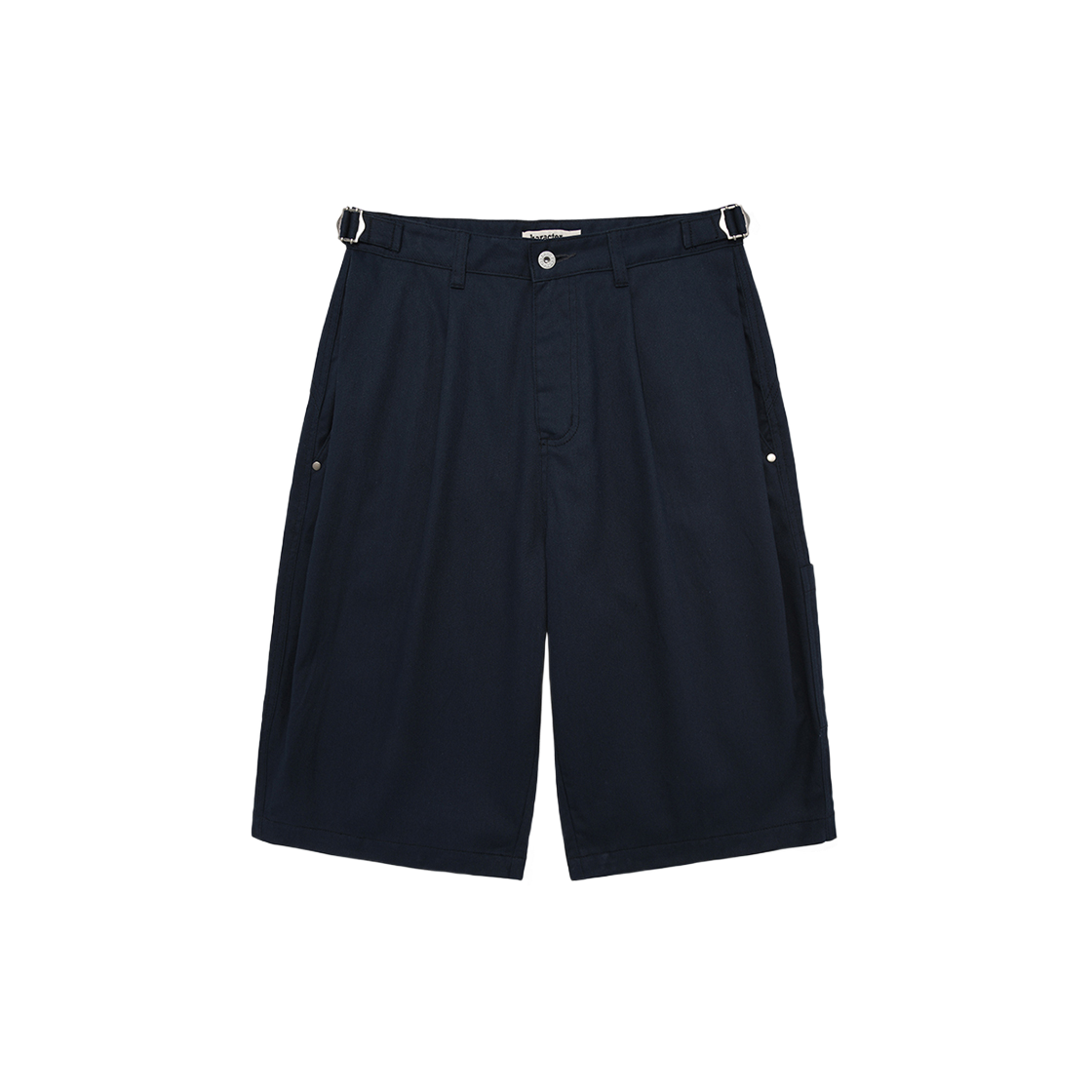 KAT7251 Karactor Double Tuck Bermuda Shorts Navy - 대표 이미지 #1