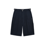 Karactor Double Tuck Bermuda Shorts Navy