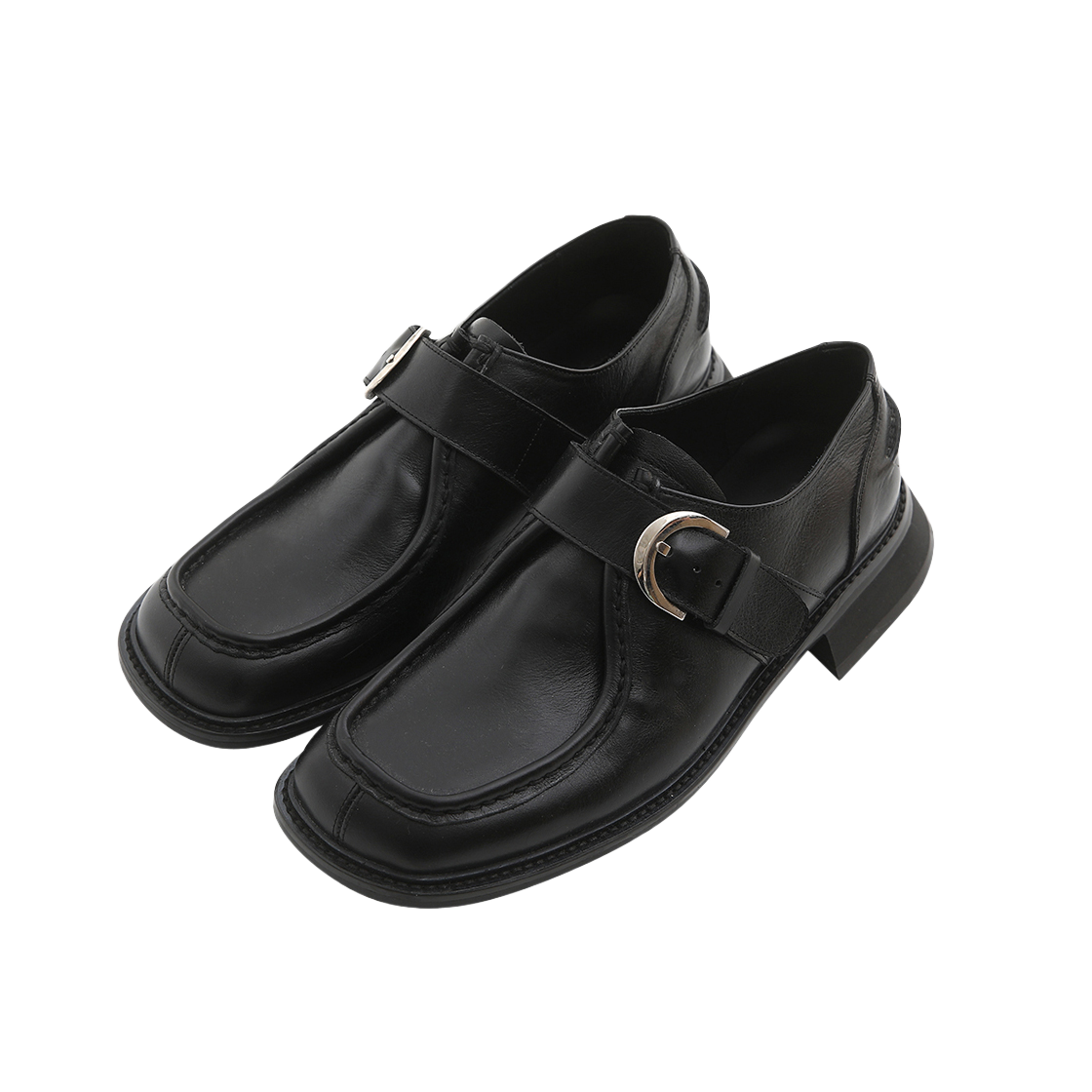 [프리오더] 알렌느 레더 몽크스트랩 블랙([프리오더] Haleine Leather Monkstraps Black (VH204))